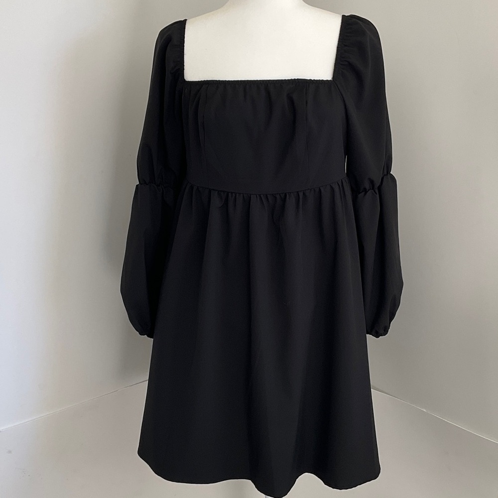 Chic Black Long Sleeve Dress